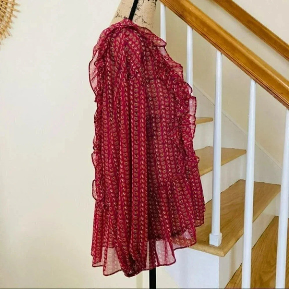 Anthropologie Misa Los Angeles Campania Ruffled Blouse Size Medium NWOT $326 - Picture 5 of 15